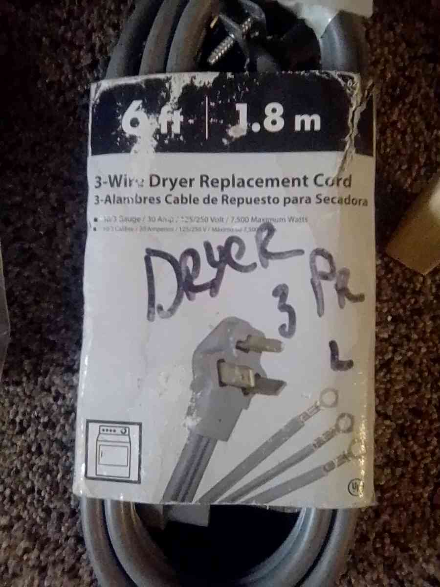 dryer cords - Westland, Michigan - FleaMarketBay