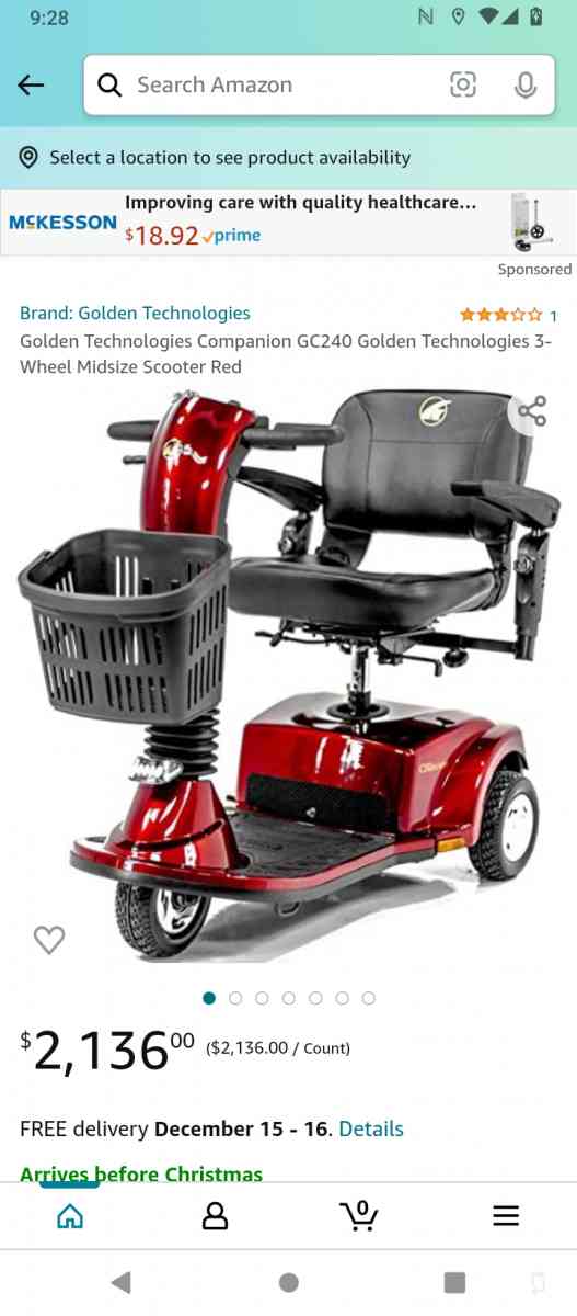 mobility scooter 350 max weight with vehicle rack carrier - Waco, Texas