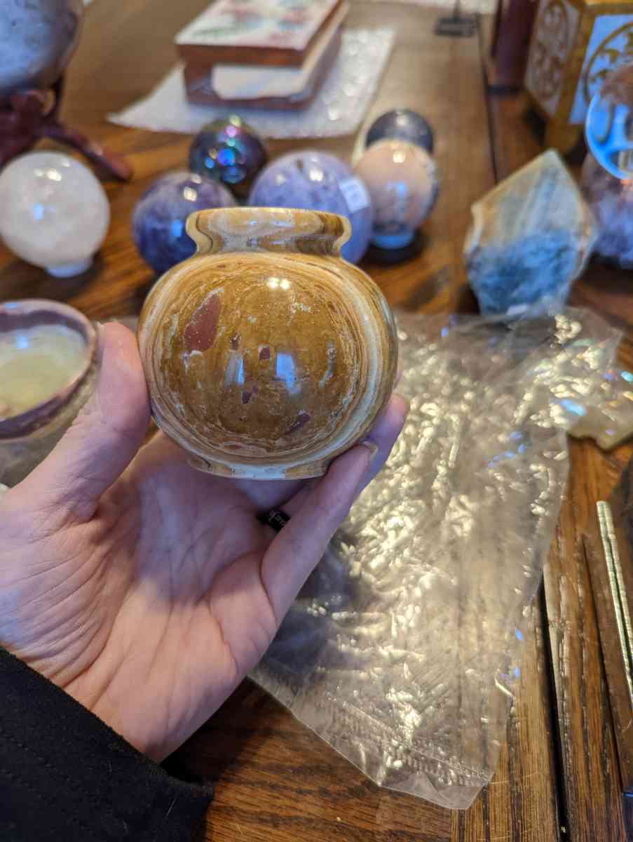 Agate t green trinket round holder - Derwood, Maryland - FleaMarketBay