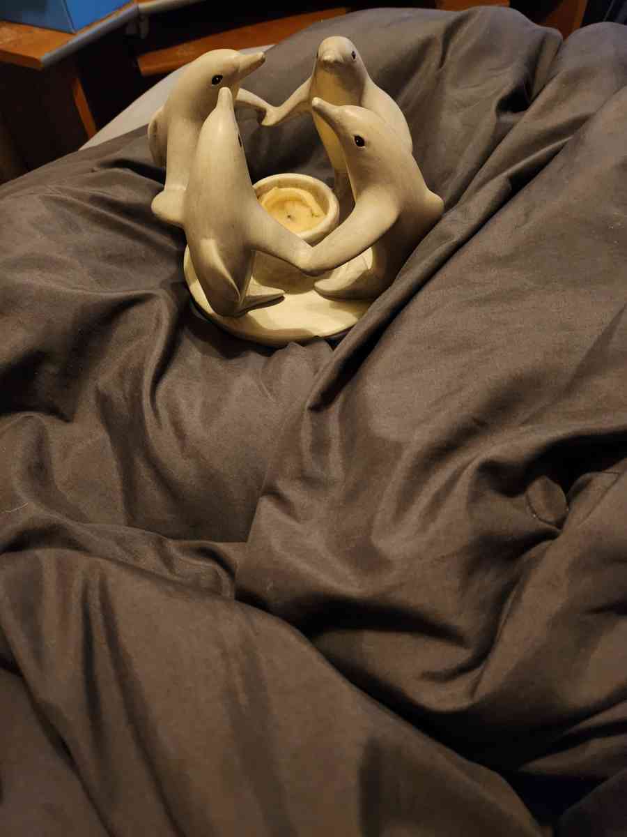 dolphin tealight holder hand crafted - Clinton, Iowa - FleaMarketBay