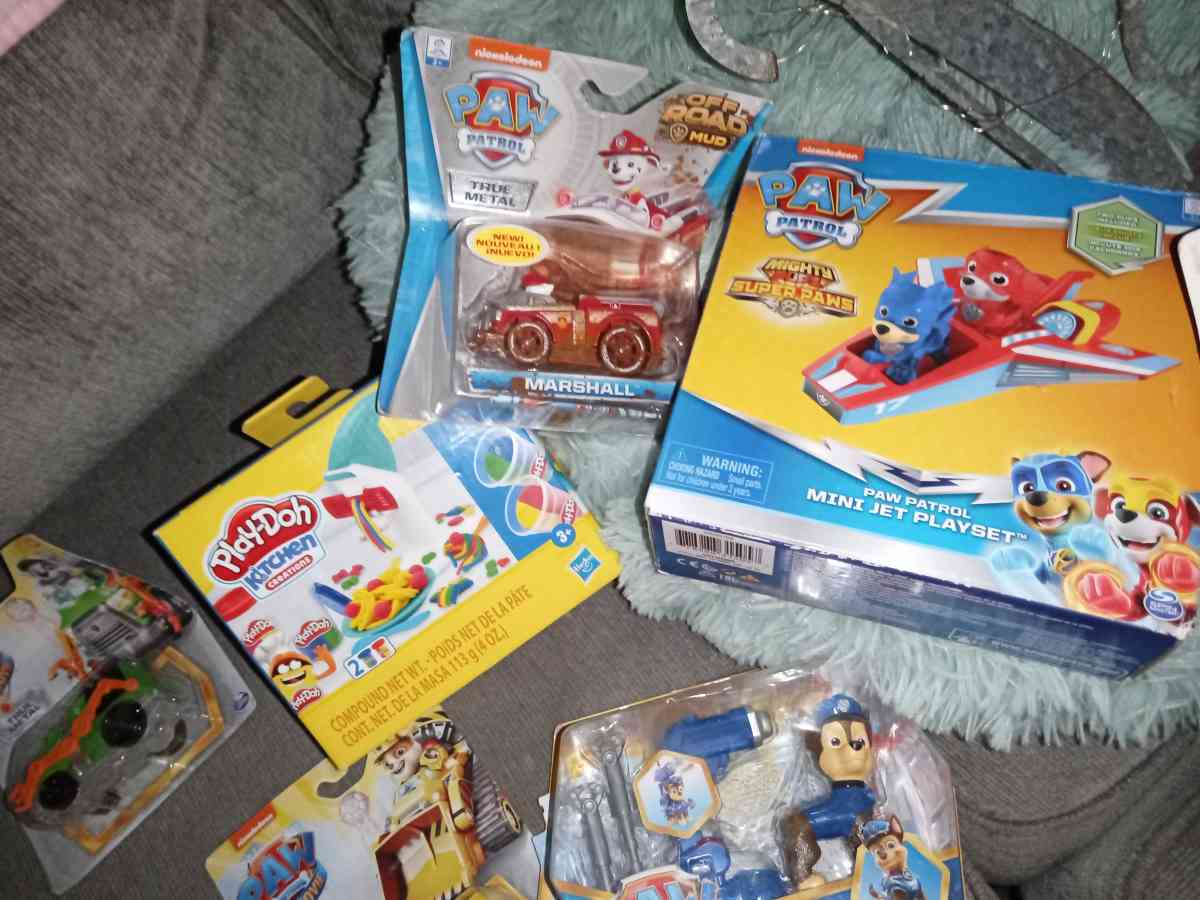 paw patrol and play doe and elmo various toys brand new - Easton, Pennsylvania - FleaMarketBay