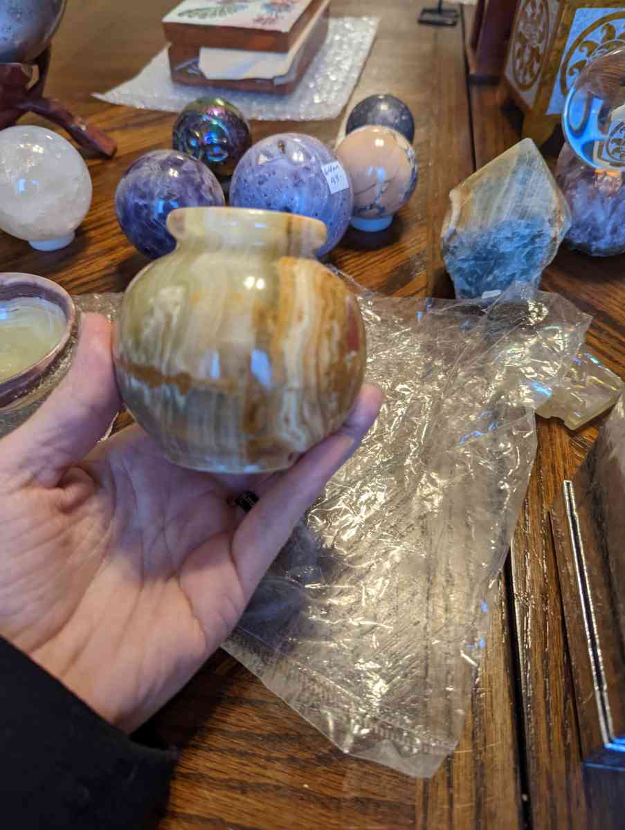 Agate t green trinket round holder - Derwood, Maryland - FleaMarketBay