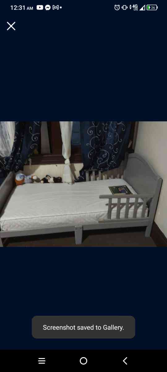 toddler bed frame with mattress. - Easton, Pennsylvania - FleaMarketBay
