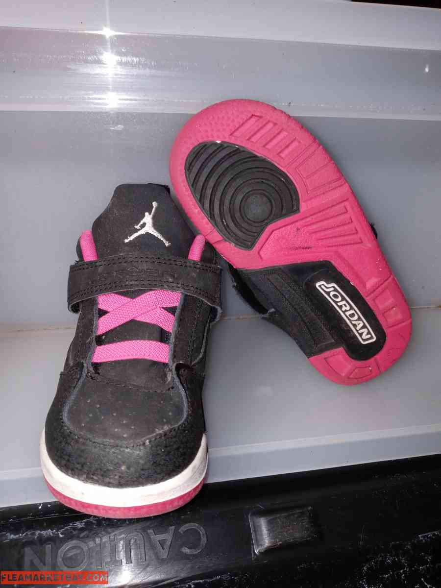 Toddler Size 4C Pink/Black Nike Jordan Shoes - Sacramento, California - FleaMarketBay