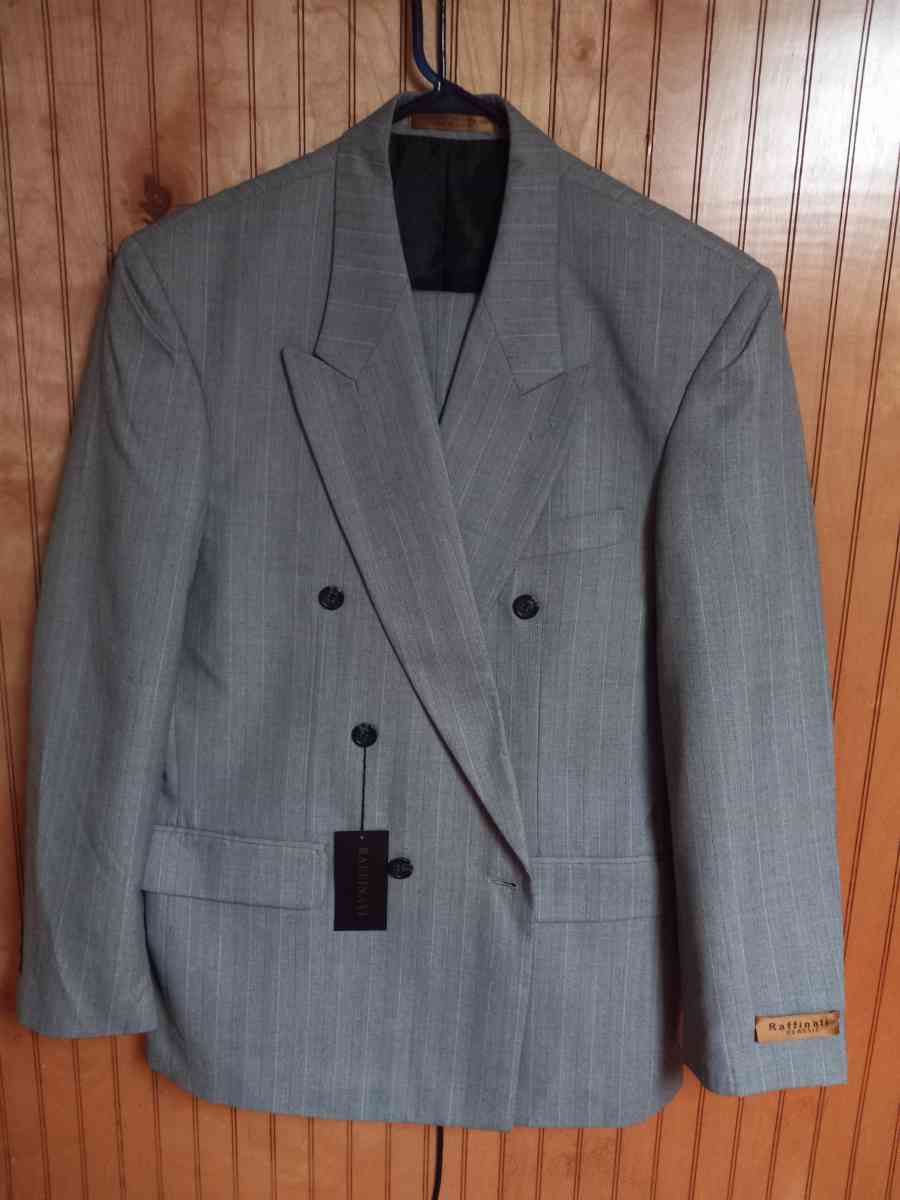 raffinati mens Double Breasted gray suit - Inkster, Michigan - FleaMarketBay