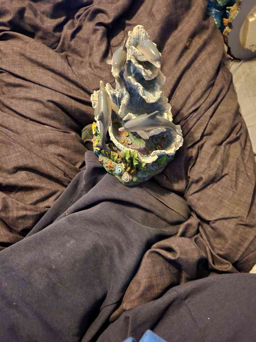 working Dolphin fountain - Clinton, Iowa