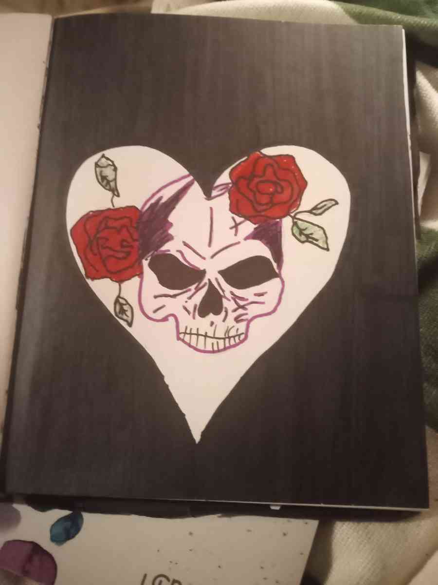 Skull in heart - Howard City, Michigan