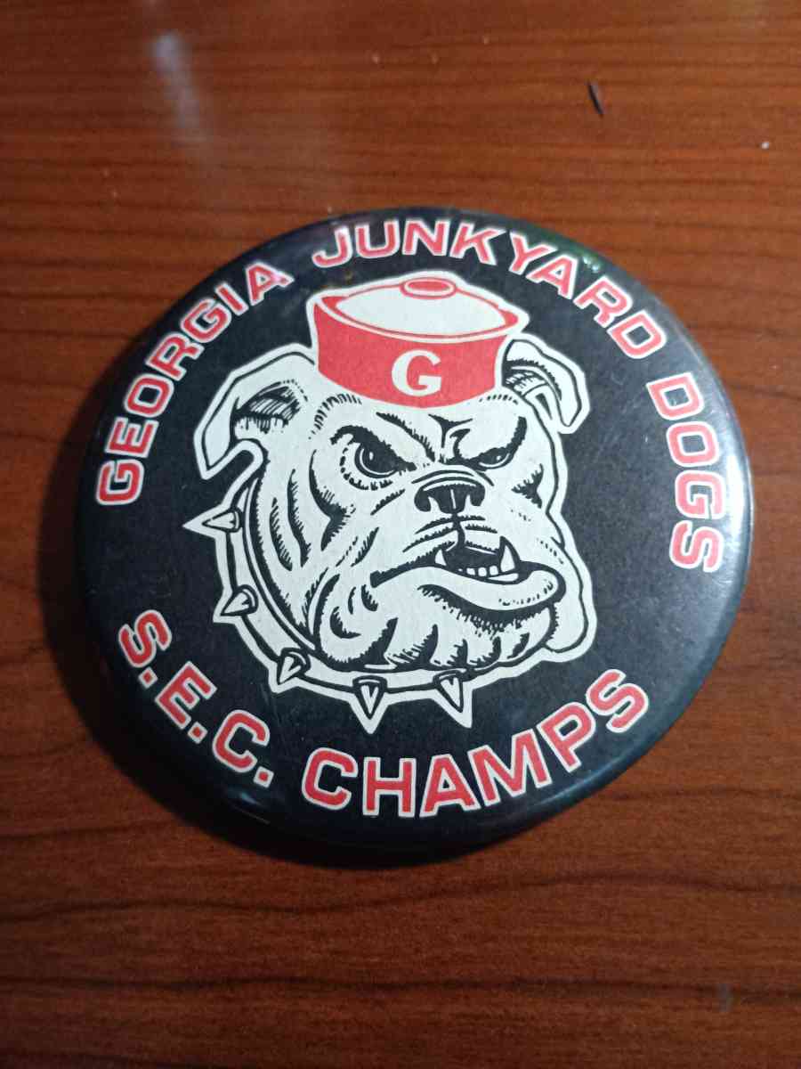 1976:ga bulldog sec championship badge - Covington, Georgia
