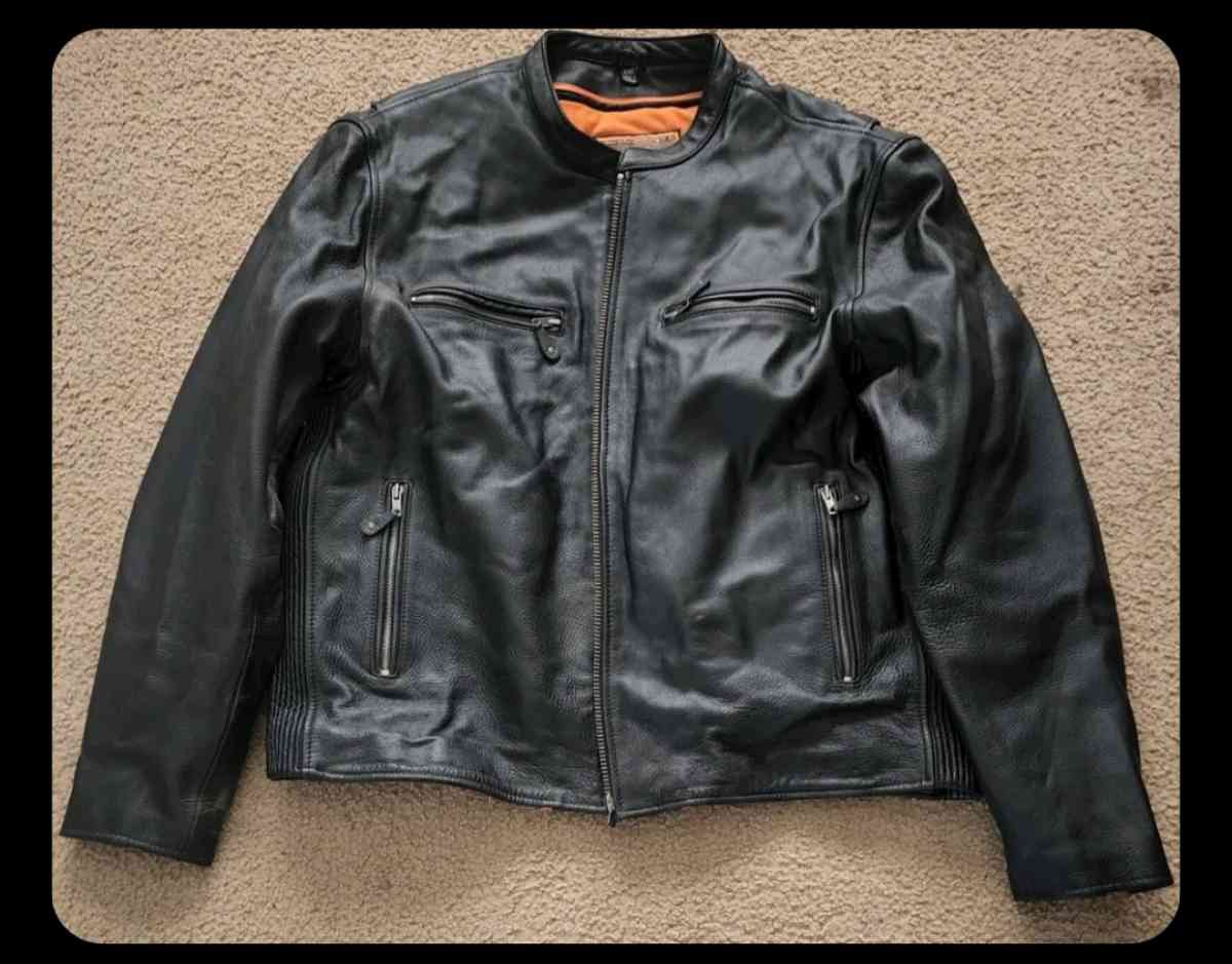 First Classic Leather Gear XXL Mens Biker Jacket
