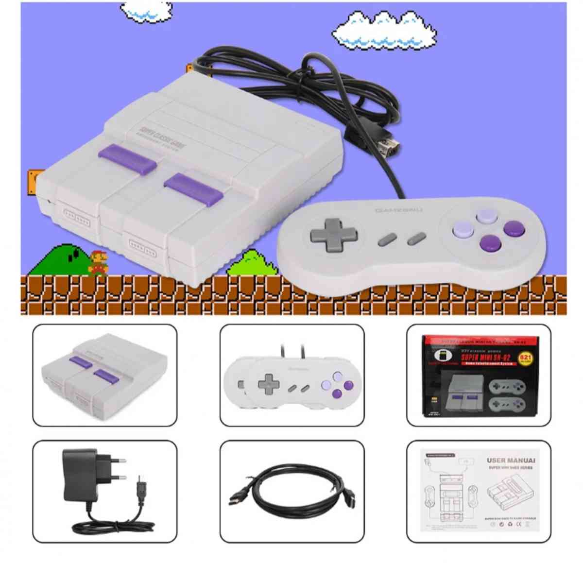 Retro Inspired Game Console With HDMI  821 Games Loaded