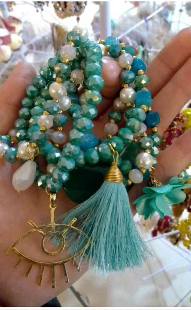 Crystal Beaded Semanario Bracelet set - Penitas, Texas