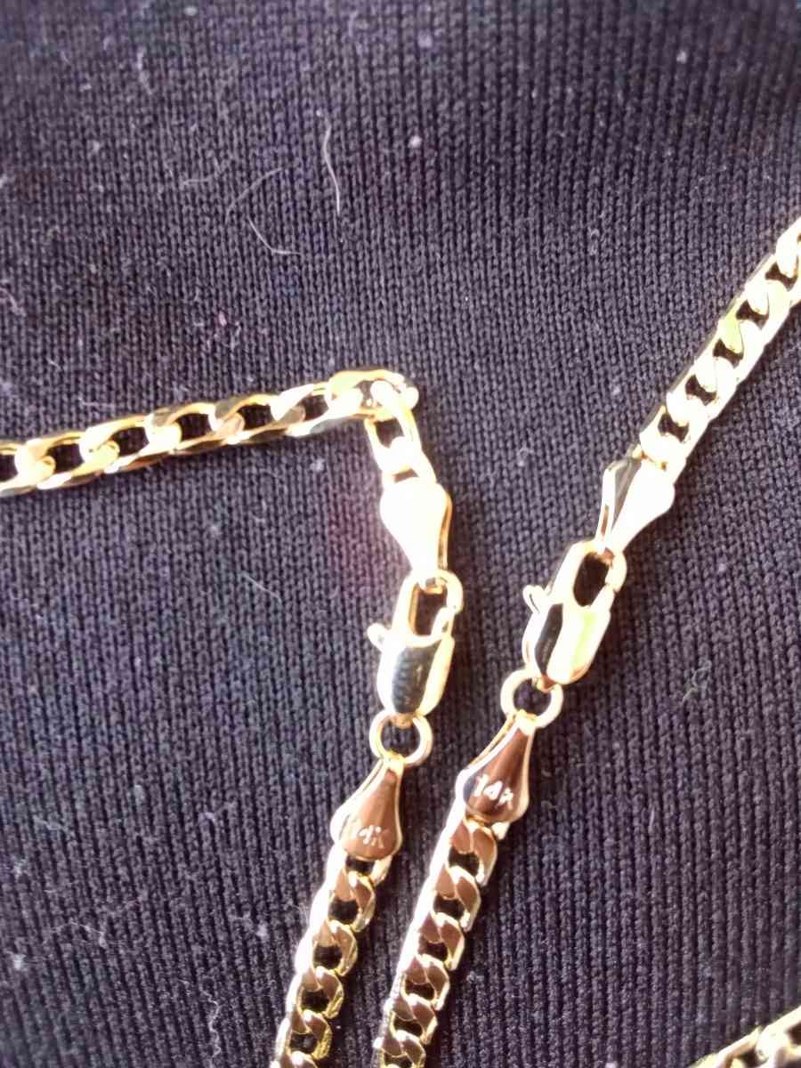 beautiful set necklace and bracelet 14 k gold - Huntsville, Alabama - FleaMarketBay
