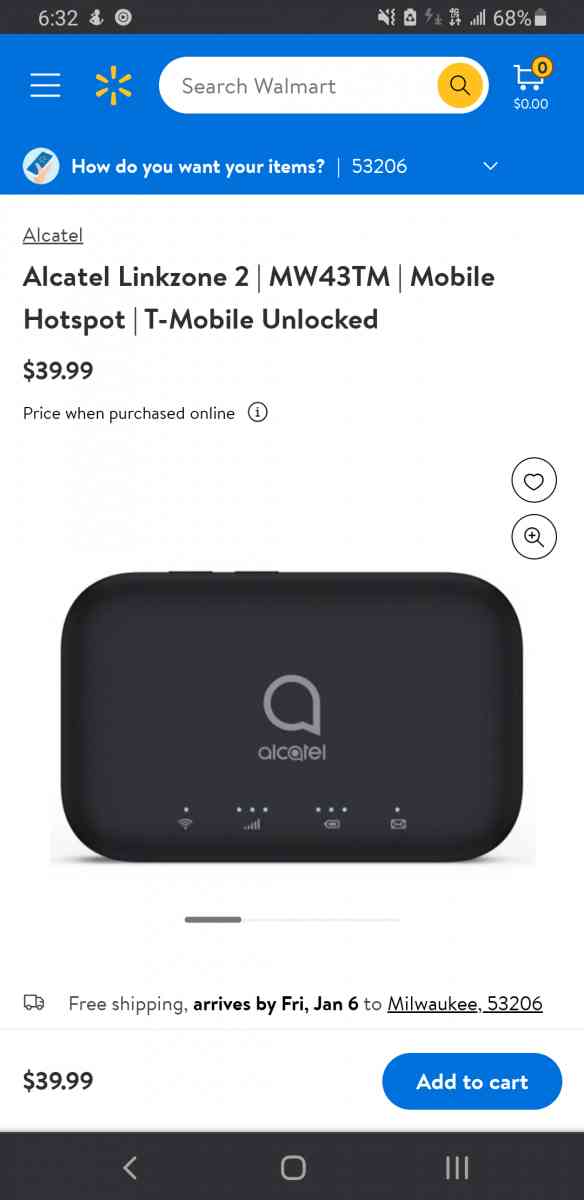 Amazon Echo Dot and Alcatel Link Zone 2 Mobile Hotspot - Fremont, Ohio - FleaMarketBay