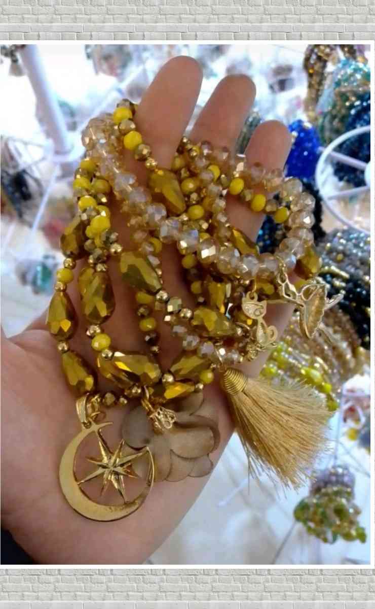 Crystal Beaded Semanario Bracelet set - Penitas, Texas