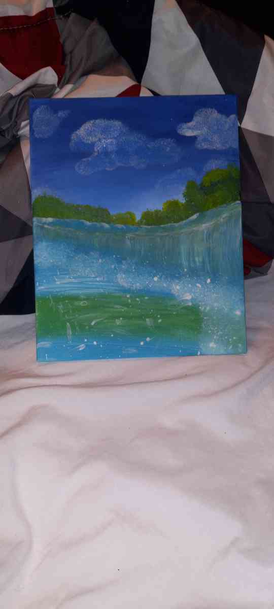 a painting that I did its a waterfall - Elm Grove, Louisiana