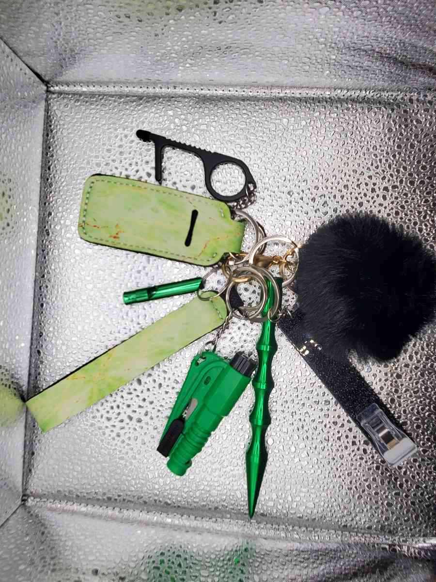 black pom safety keychain - Syracuse, New York