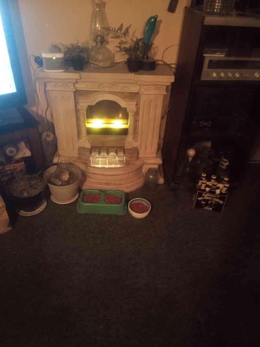 fake fireplace with real waterfall - Joplin, Missouri - FleaMarketBay