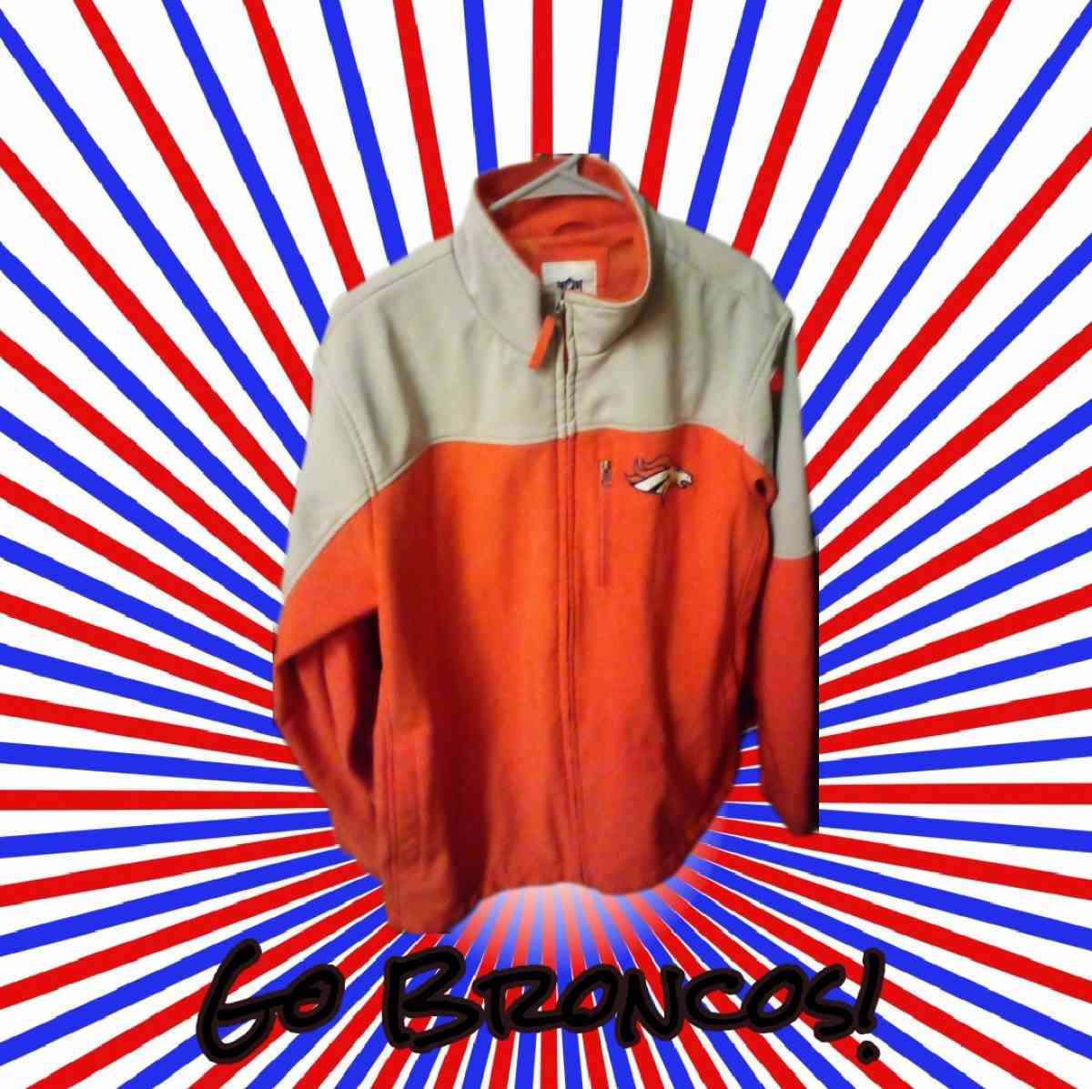 Mens XL Broncos Softshell Jacket Gently Used - Denver, Colorado