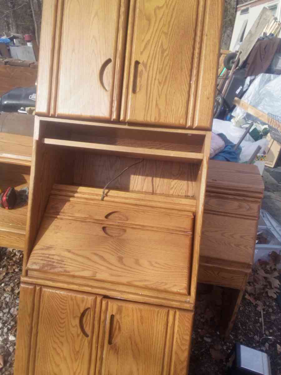 cabinet with writing desk - Joplin, Missouri - FleaMarketBay