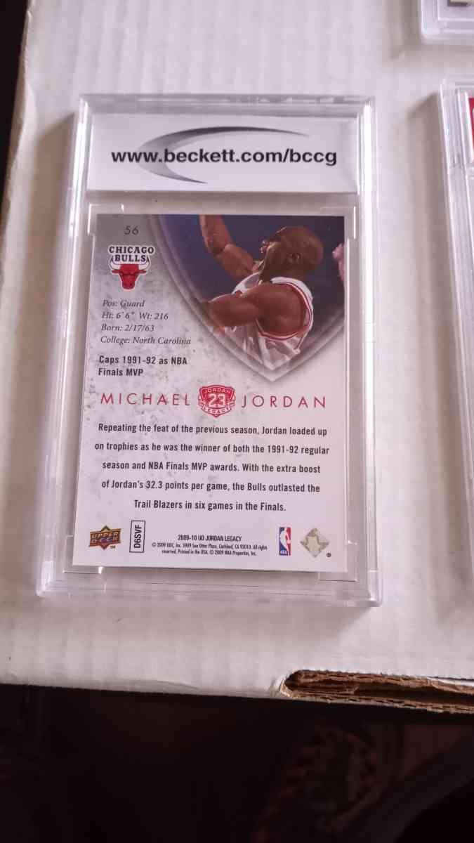 Michael Jordan PSA 10 Gem Mint Upper Deck Legacy - Eden, North Carolina - FleaMarketBay