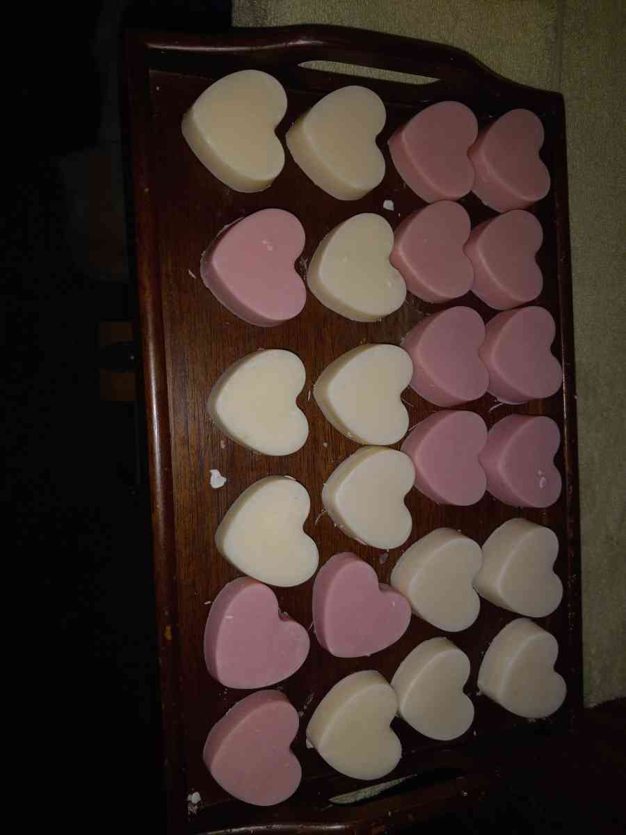 homemade heart shaped lavender soap - Chiefland, Florida