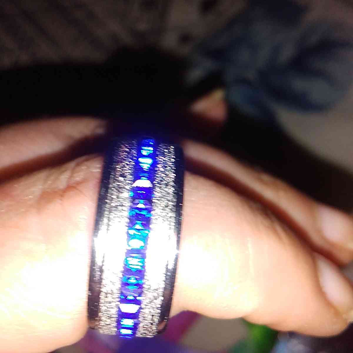 hes and hers white and blue diamonds wedding rings sets