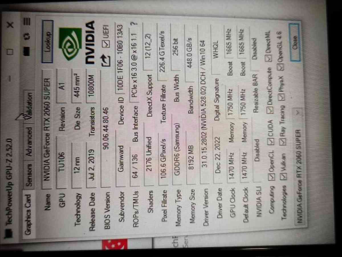 RTX 2060super 8gb Graphics card - Houston, Texas - FleaMarketBay