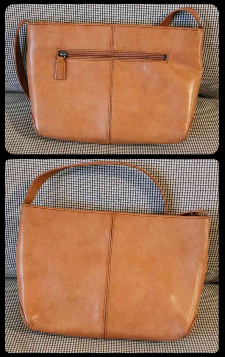 Ellington tan leather purse