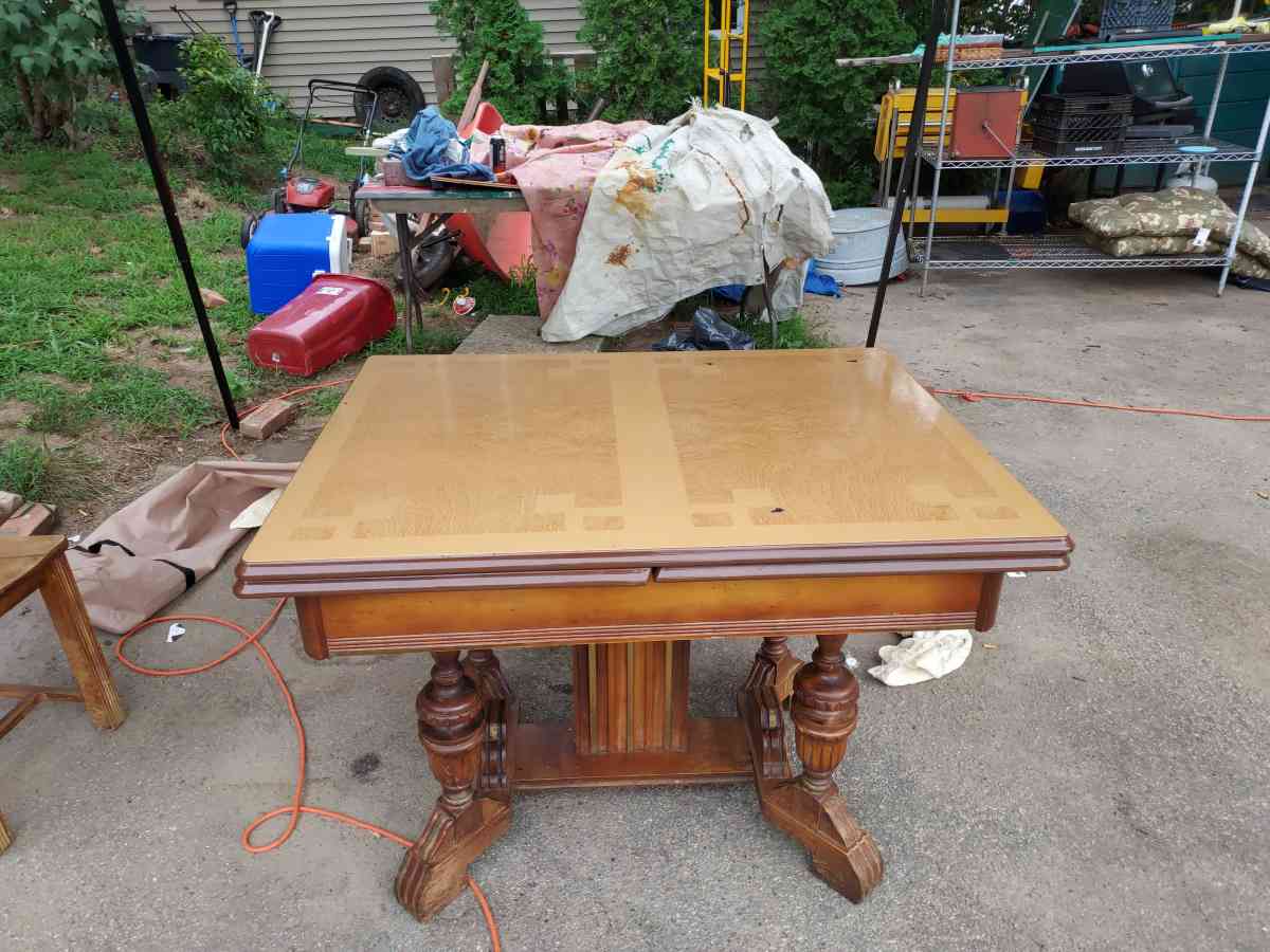 art deco original finish enamel top table - Stonington, Connecticut