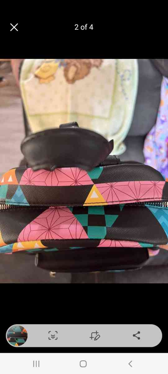 brand new Demon slayer patchwork backpack - Canton, Ohio - FleaMarketBay