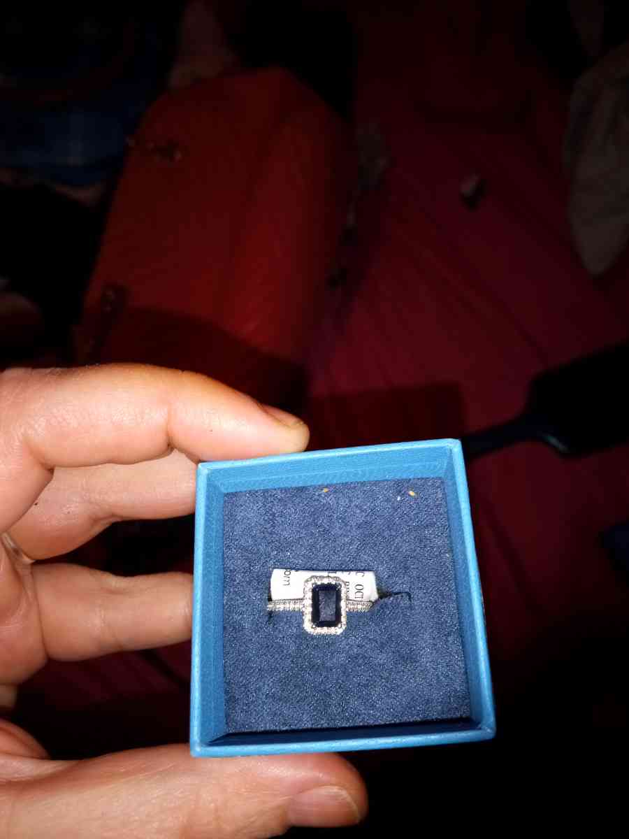 black topaz with diamond band - Salina, Kansas