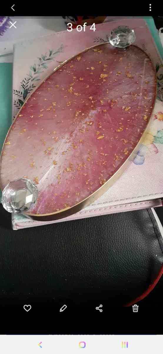 custom resin oval tray - Las Vegas, Nevada - FleaMarketBay