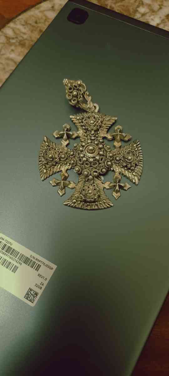 vintage Sterling silver cross - Adams, New York - FleaMarketBay