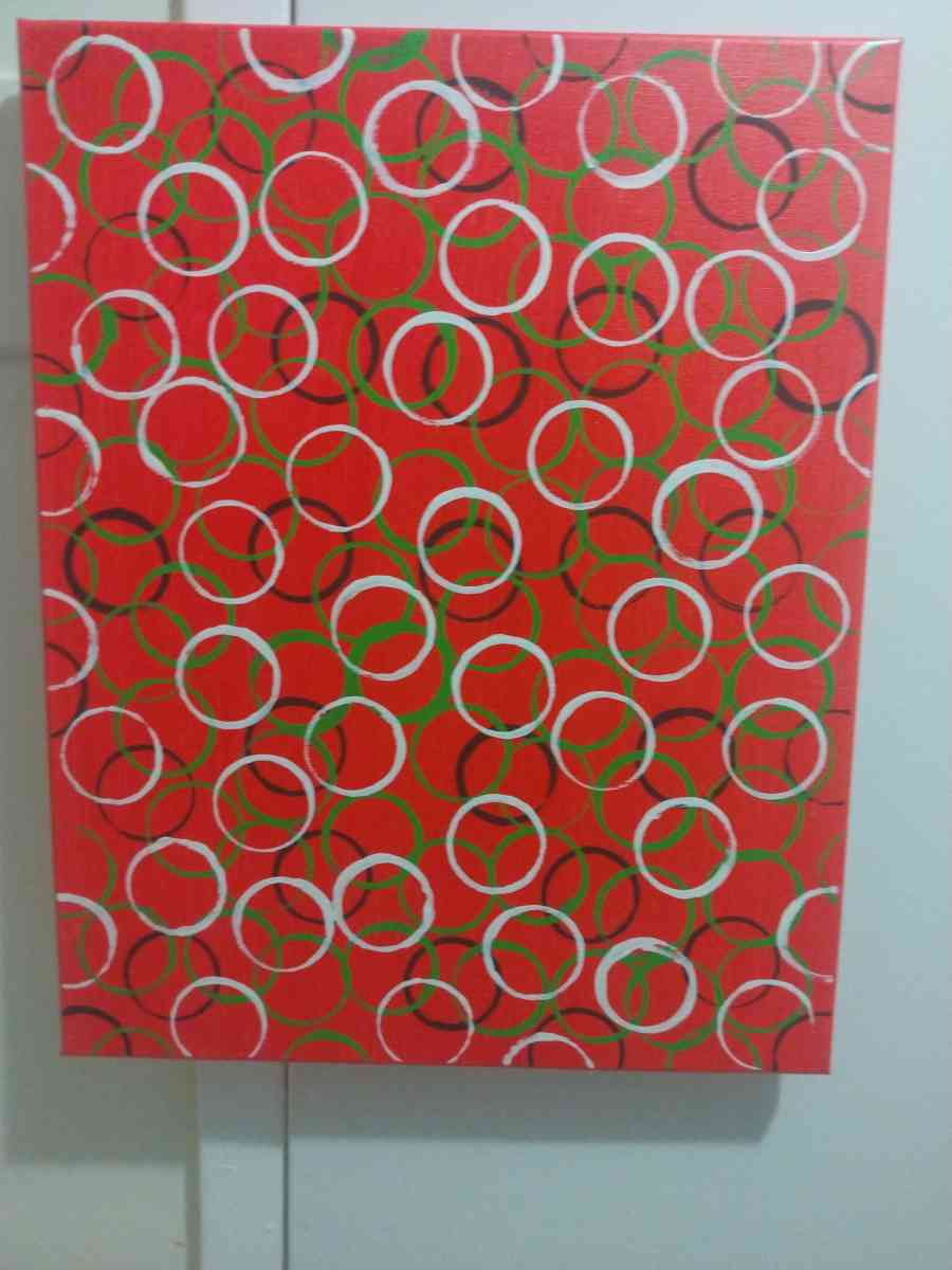 16x20 acrylic medium pouring - Alcove, New York