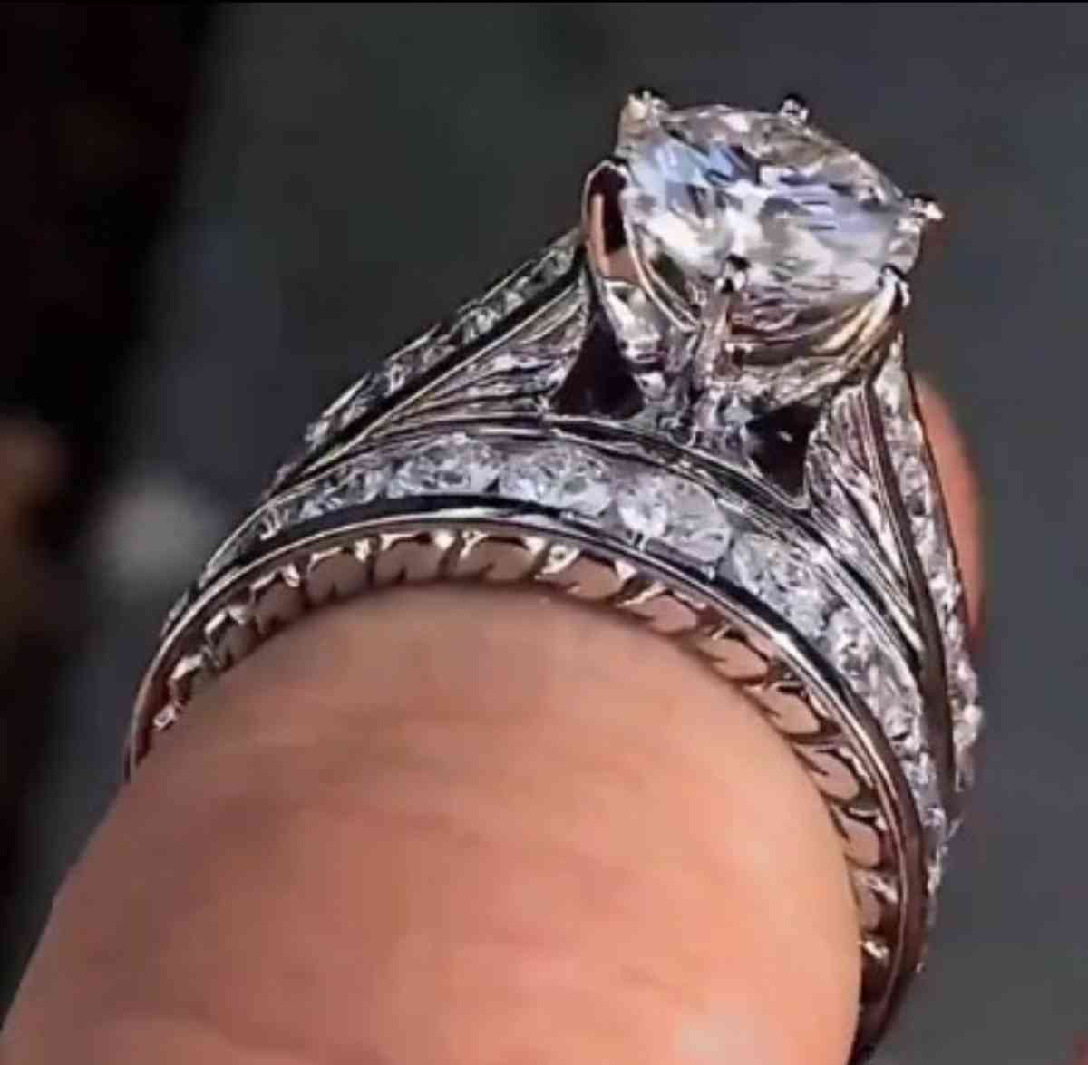 Platinum plated zircon plated ring - Alexandria, Virginia