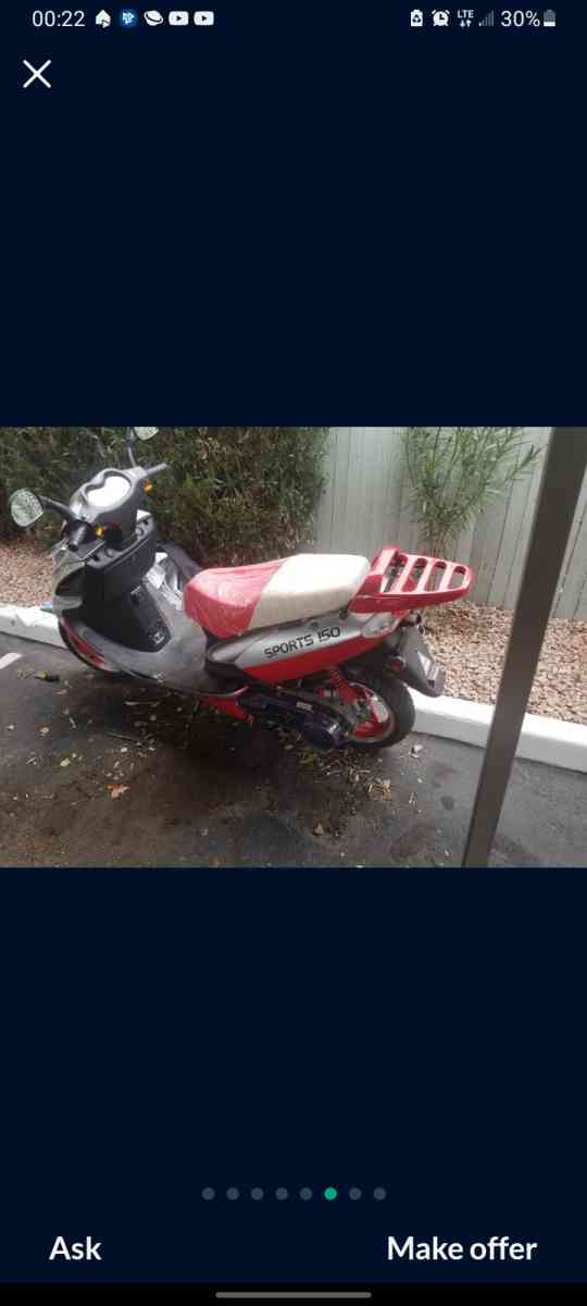TAO TAO 150cc LANCER150 Scooter - Phoenix, Arizona - FleaMarketBay
