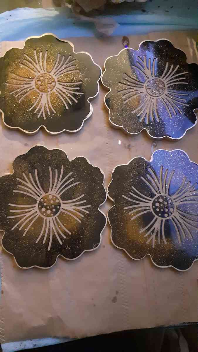 custom flower resin coaster sets - Las Vegas, Nevada - FleaMarketBay