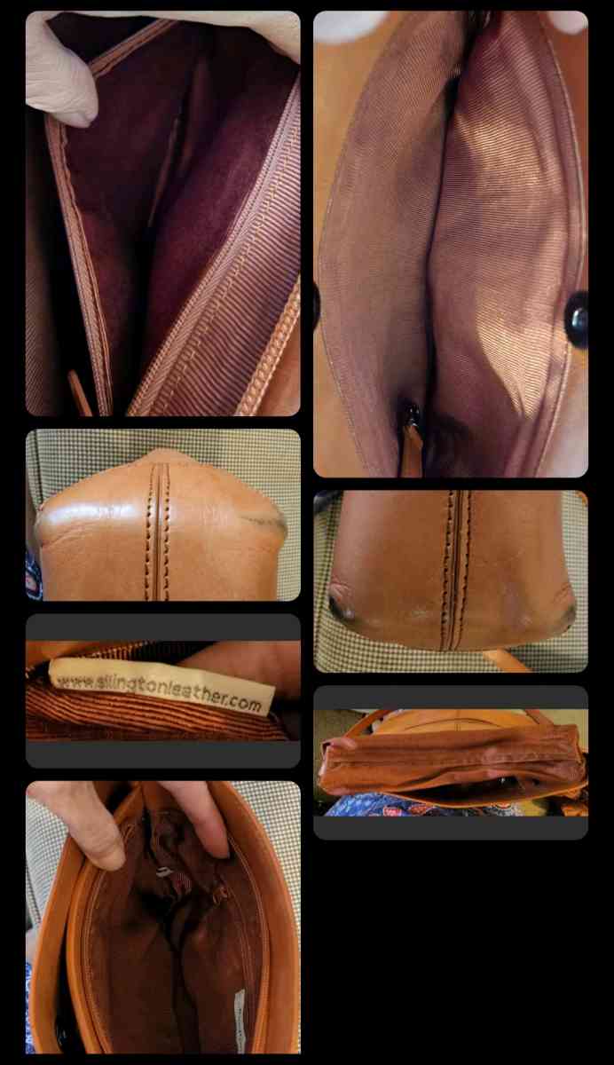 Ellington tan leather purse - Mountain Home, Idaho - FleaMarketBay
