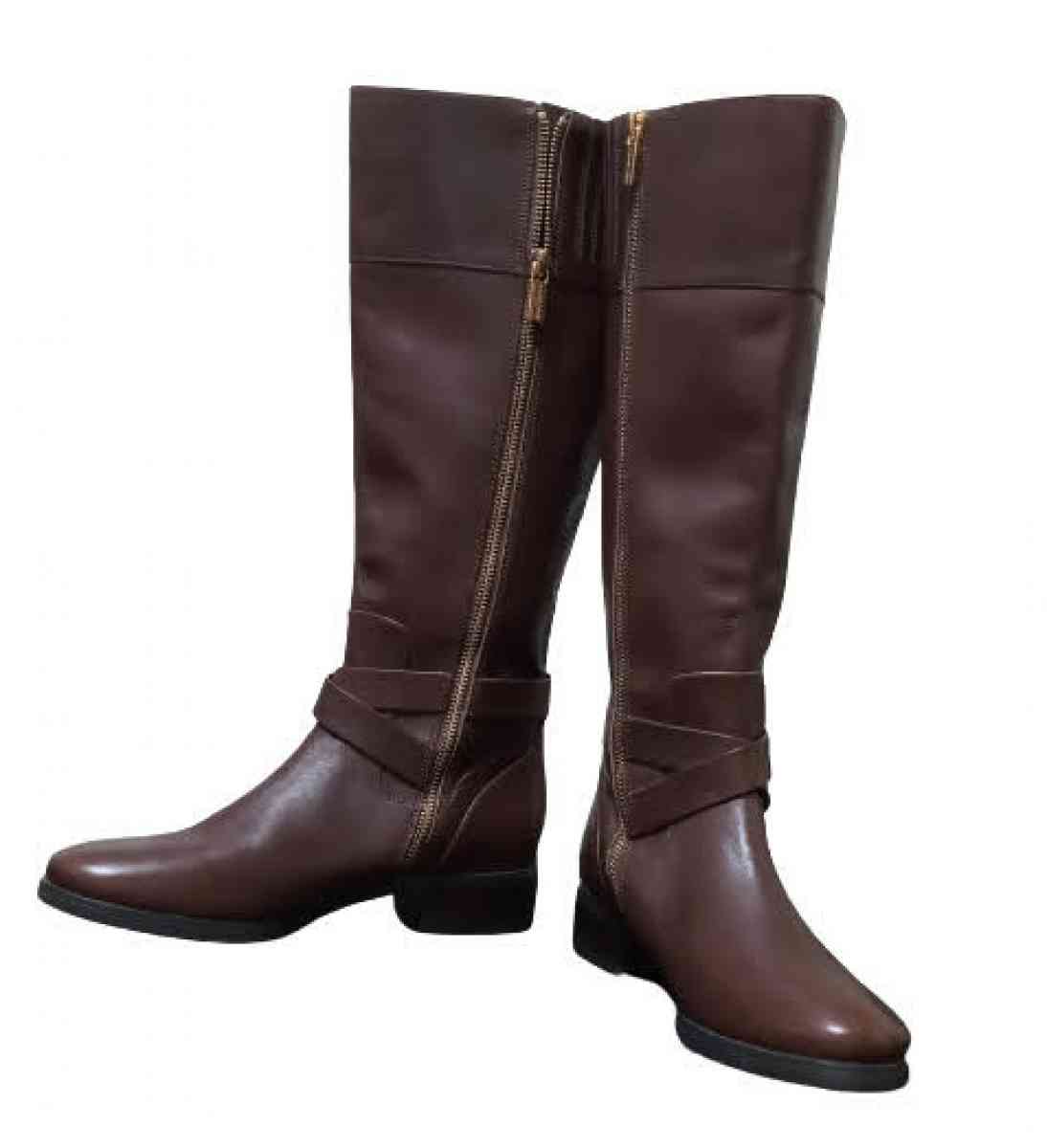 Michael Kors Bryce Leather Riding Boot ST15F Boots Size 7M - Chicago Heights, Illinois - FleaMarketBay