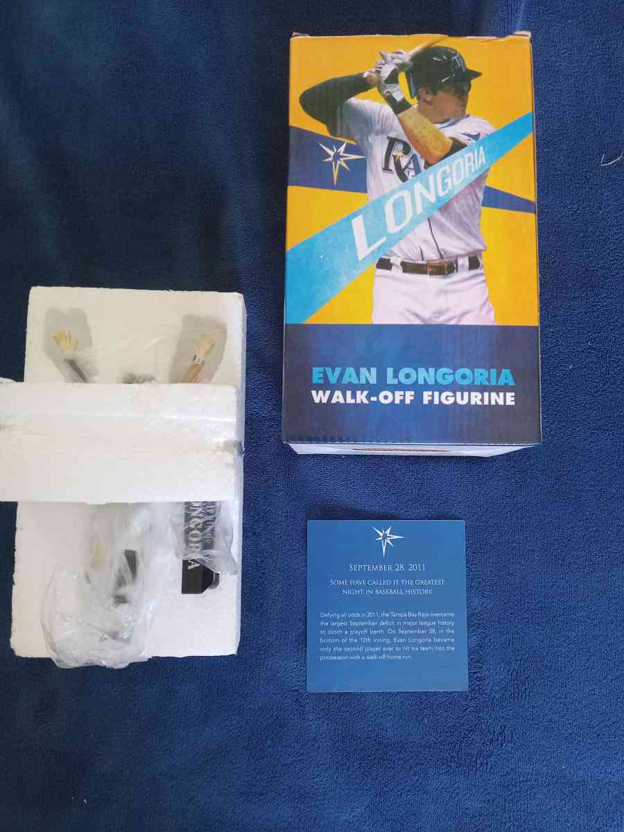 Tampa Bay Rays Evan Longoria Walk Off Figurine - Pawtucket, Rhode Island - FleaMarketBay