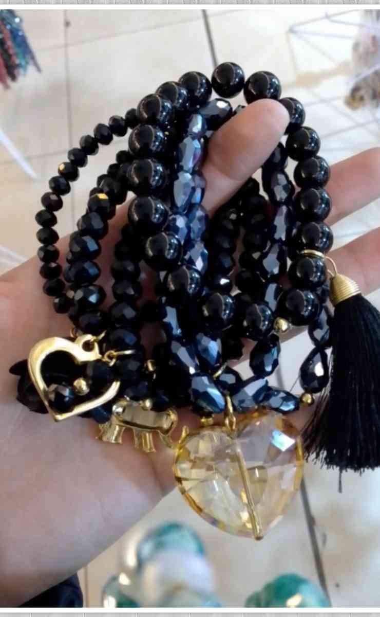 Crystal Beaded Semanario Bracelet set - Penitas, Texas