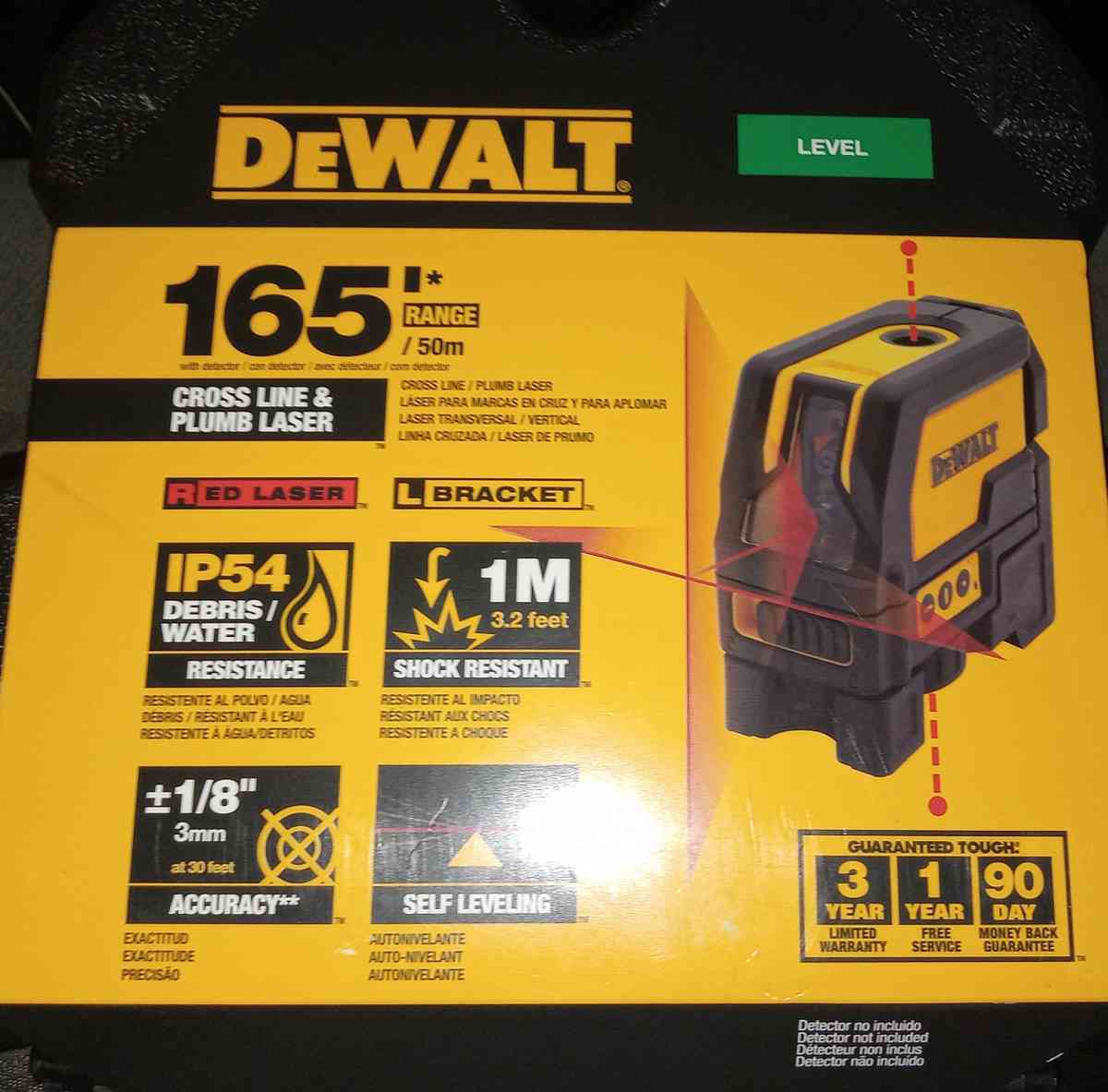 DeWalt DW0822 LEVEL CROSSLINE PLUMB LASER - Santa Maria, California