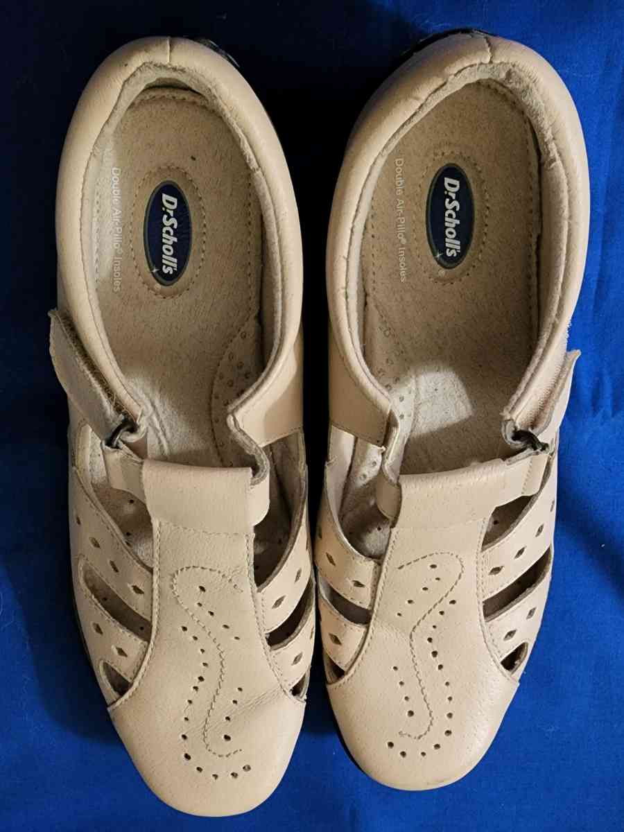 Dr Scholls Womens Flats Shoes Double Air Pillo Insole Leathe