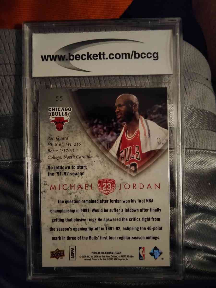 Michael Jordan graded basketball card BCCG 10 - Abington, Pennsylvania - FleaMarketBay