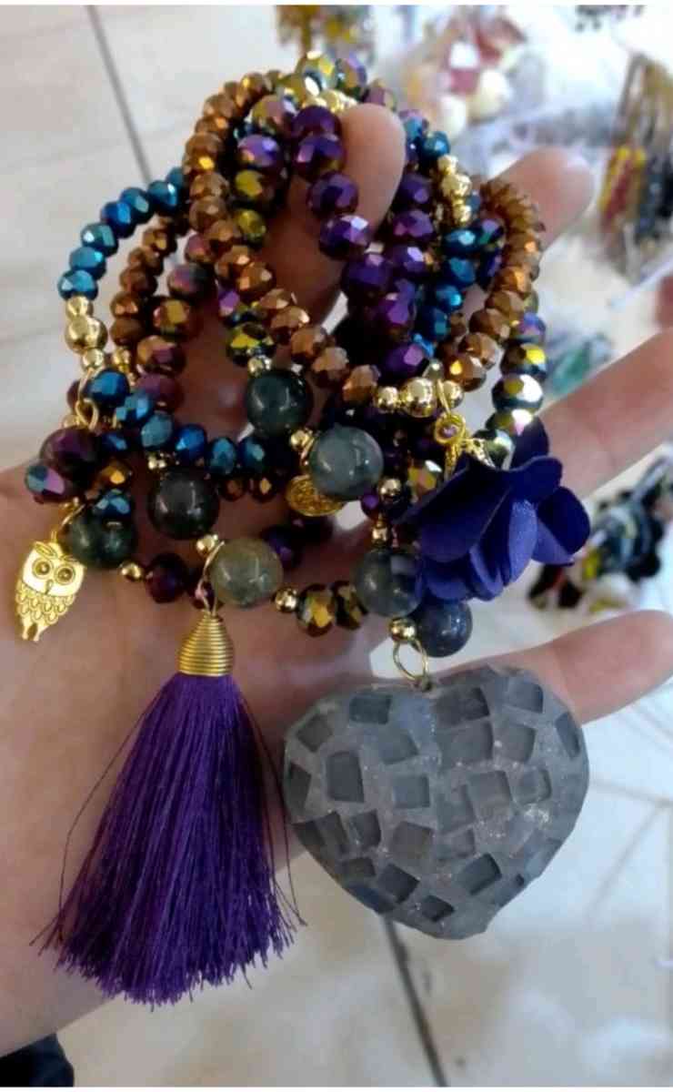 Crystal Beaded Semanario Bracelet set - Penitas, Texas