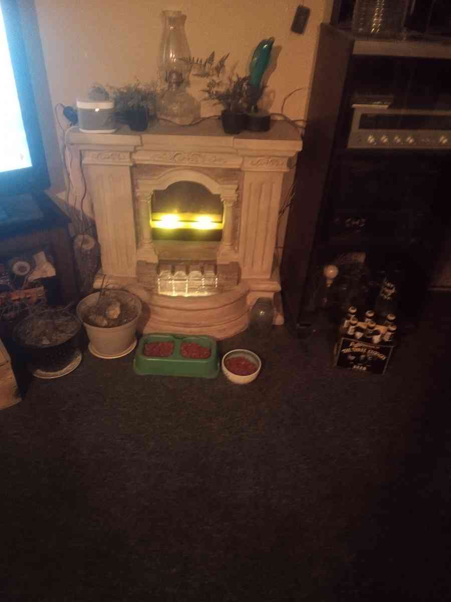 fake fireplace with real waterfall - Joplin, Missouri - FleaMarketBay