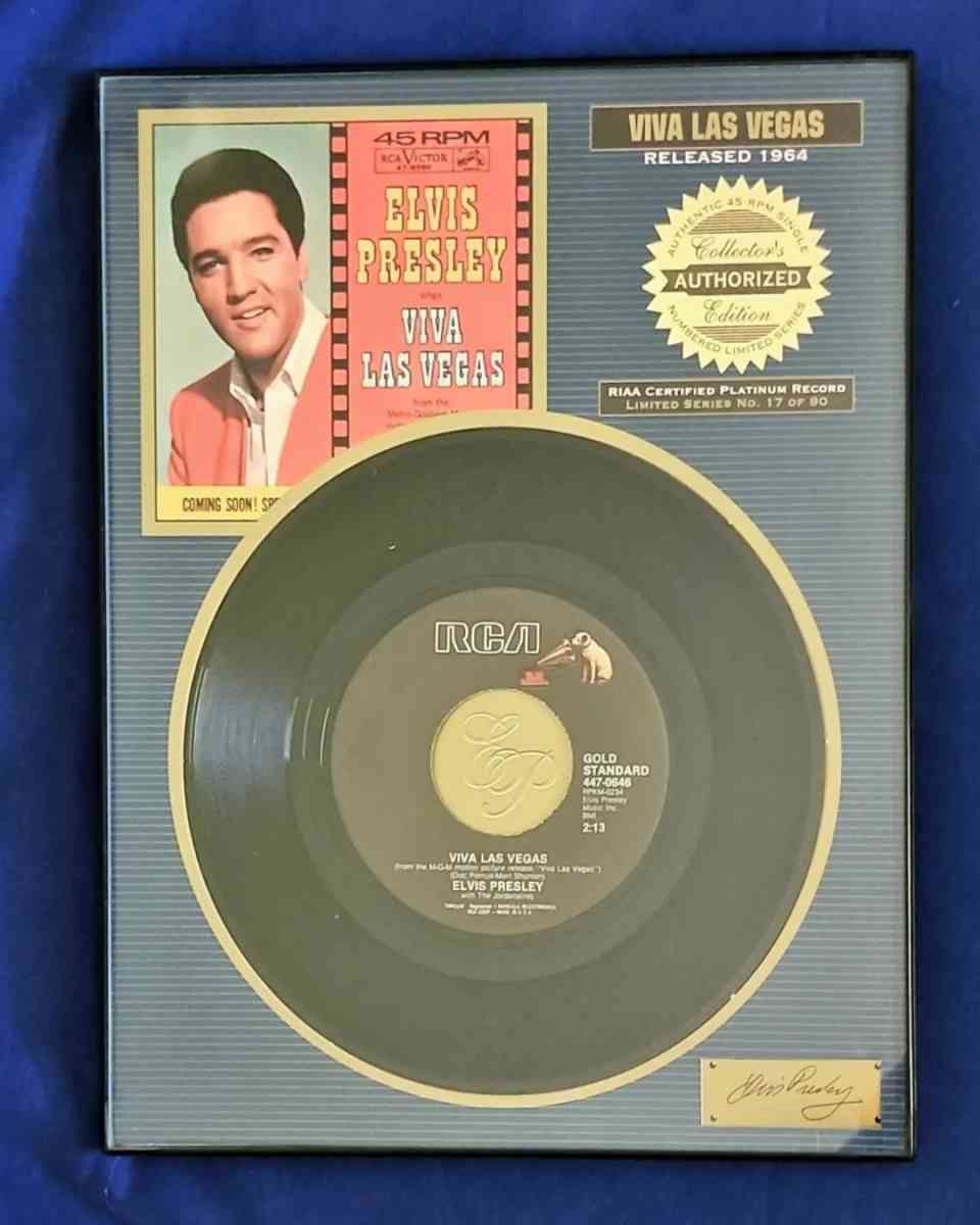 Collectors Authorized Edition Certified Platinum Record Viva