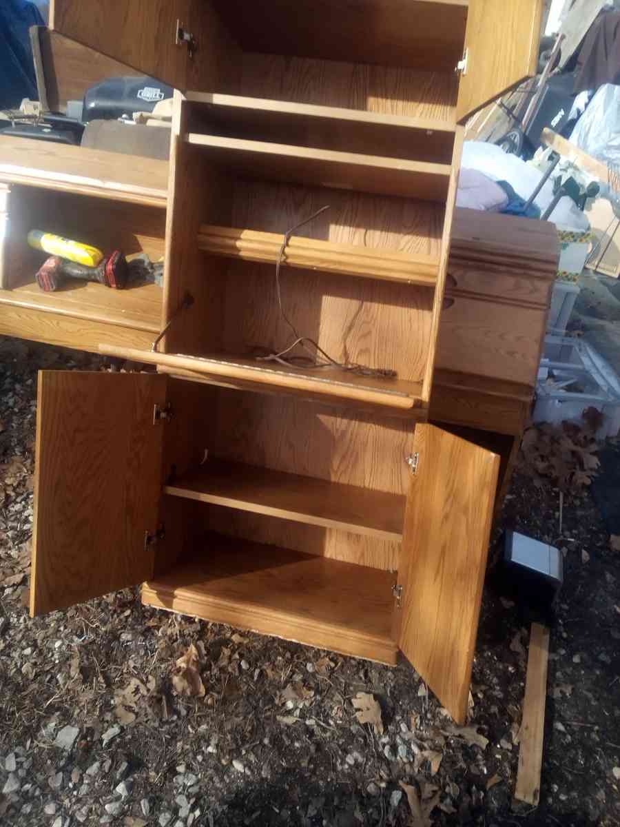 cabinet with writing desk - Joplin, Missouri - FleaMarketBay