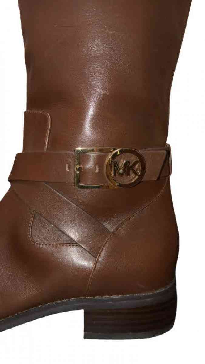 Michael Kors Bryce Leather Riding Boot ST15F Boots Size 7M - Chicago Heights, Illinois - FleaMarketBay