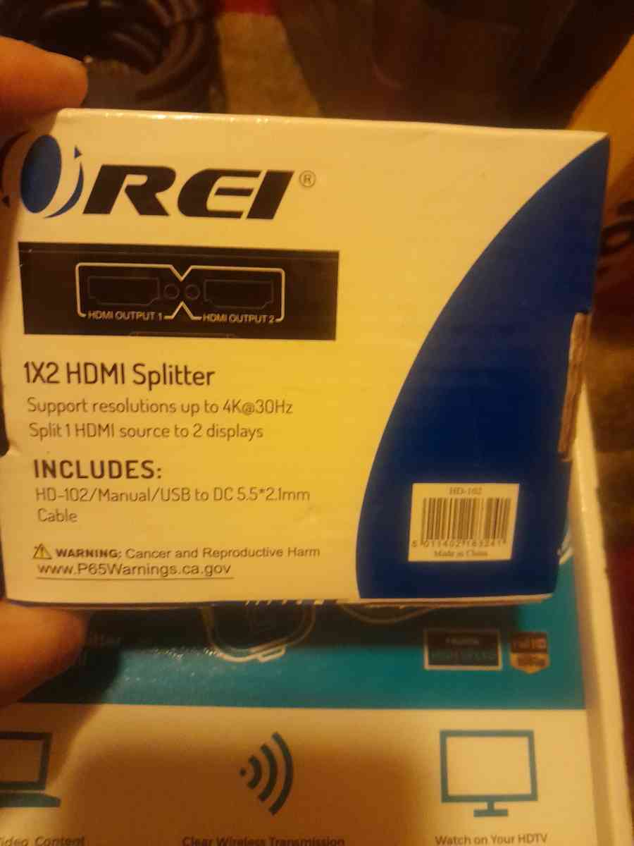 REI 1x2 HDMI splitter - Alicia, Arkansas